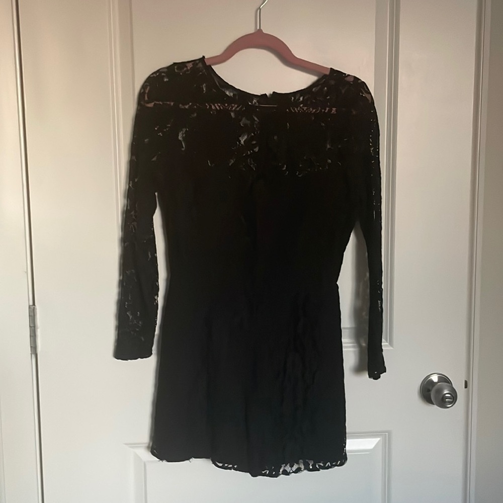 BB Dakota Black Lace Romper